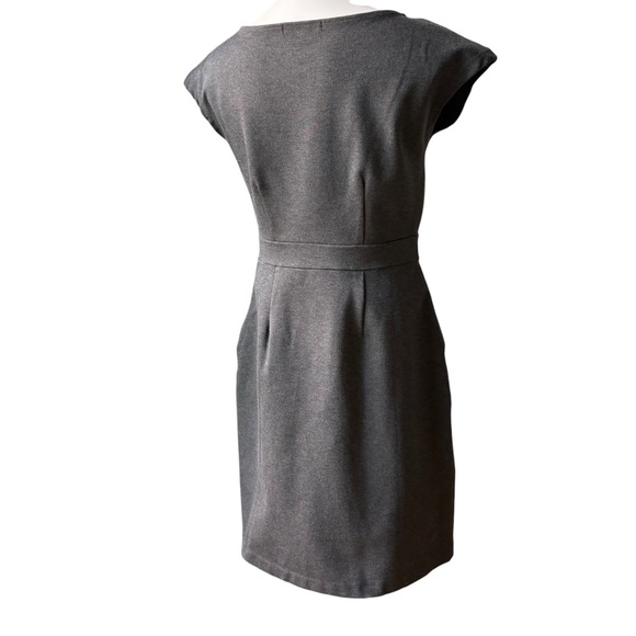 Quince Ultra-Stretch Ponte Cap Sleeve Dress in Grey, Sz M - Picture 8 of 15
